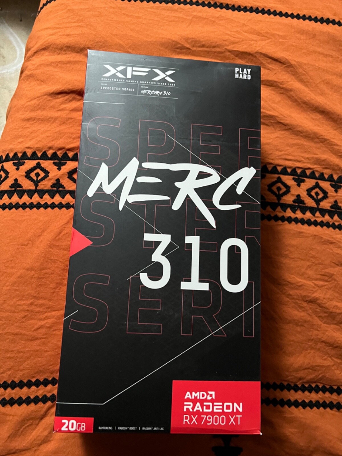 XFX Speedster MERC 310 AMD Radeon RX 7900 XT Black Edition 20GB GDDR6...