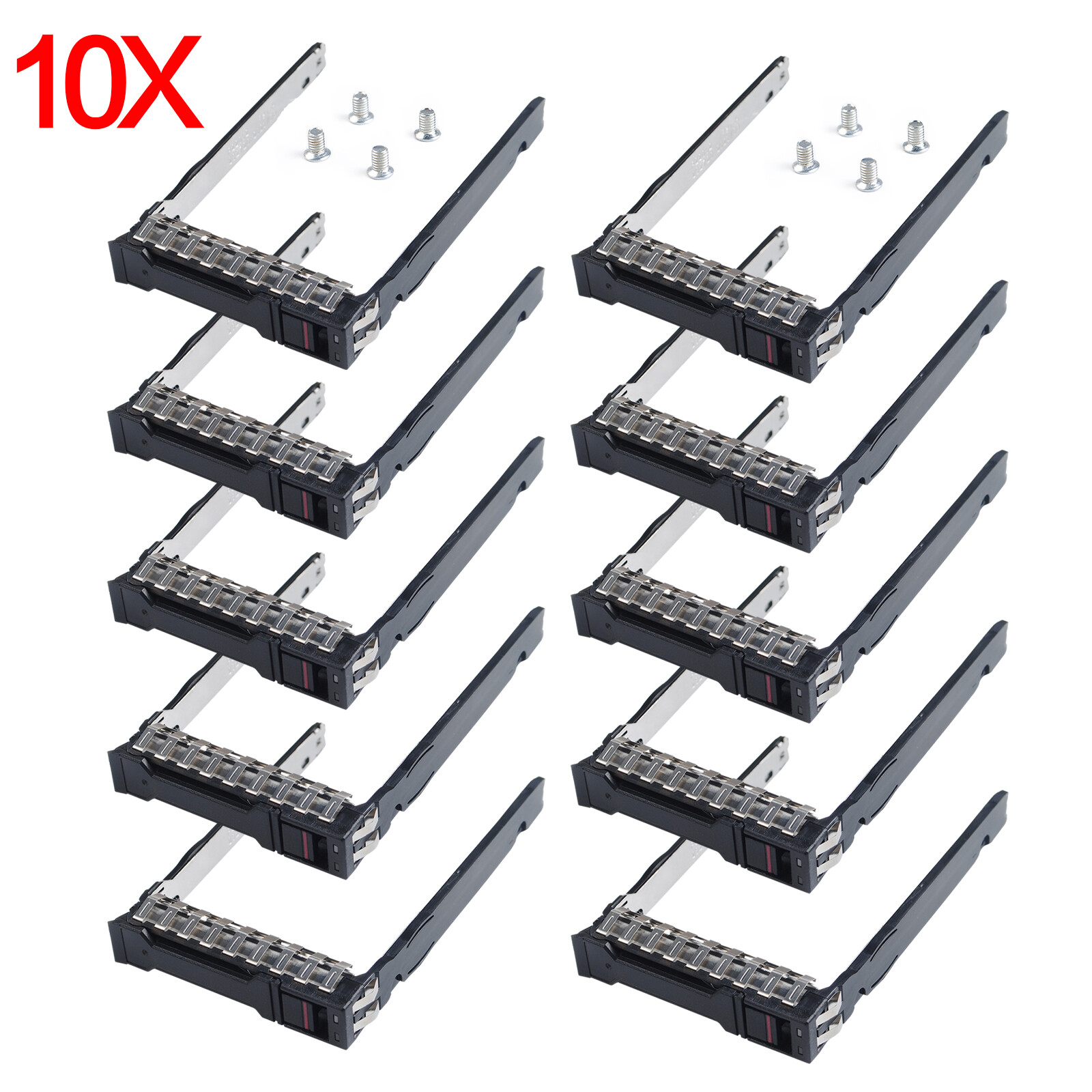 10-Pack New HPE 2.5" HDD Drive Tray Caddy DL365 DL385 325 G10 Gen10 Plus P22892