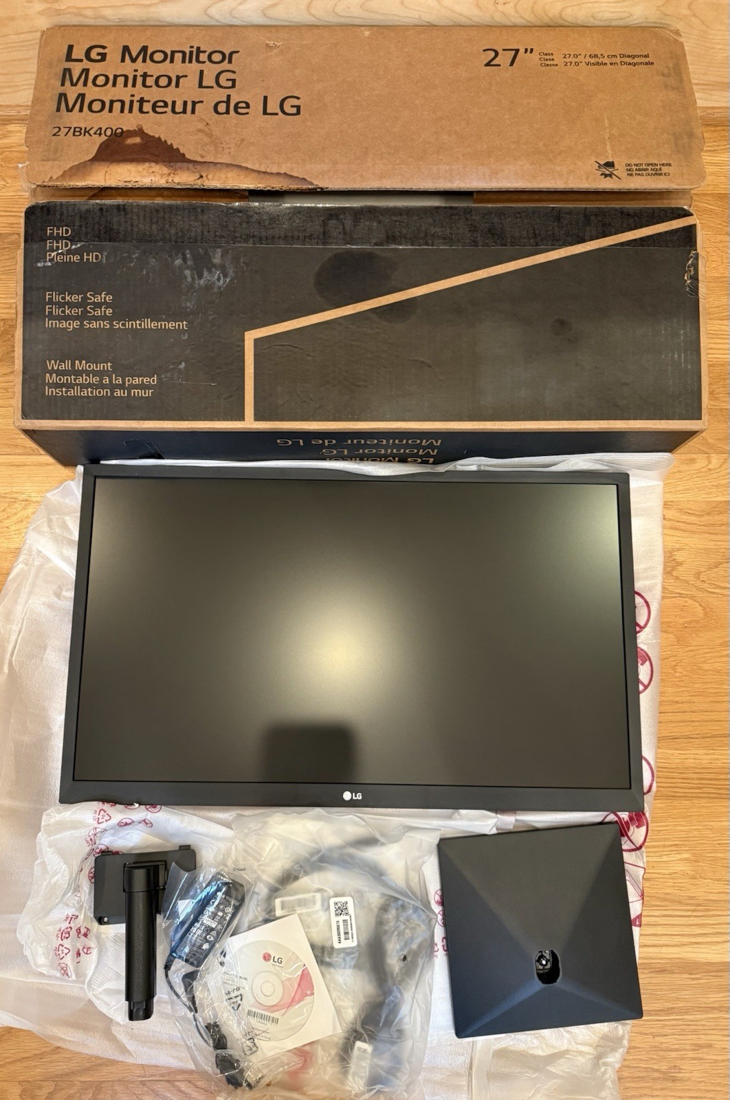LG 27BK400H-B 27" TN FHD 1920x1080 Display Monitor Ships FAST