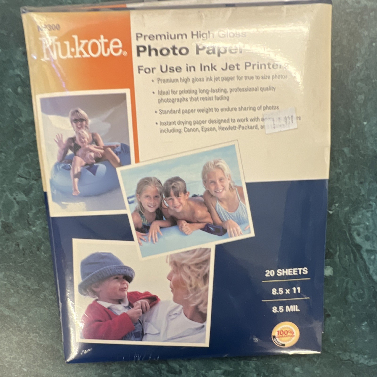 Nu-kote  High Gloss Inkjet Photo Paper 8.5x11 20 Sheets 8.5 mil NP800 2 packs 