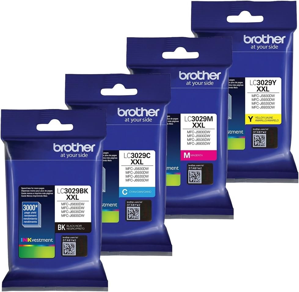 Brother MFC-J5830DW Extra High Yield Ink Cartridge Set BK, C, M, Y 