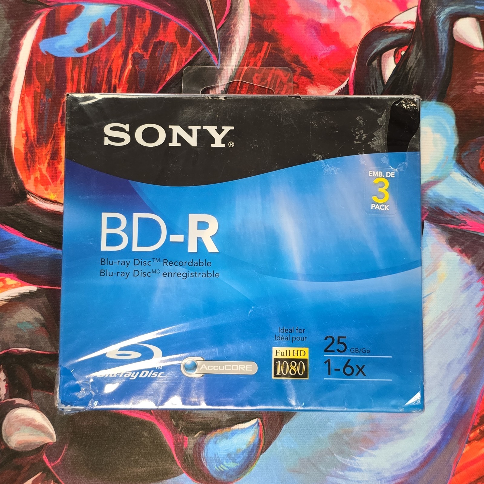 Sony 3 Pack BD-R Blu-ray Disc 25GB 6x Recordable Full HD 1080 BRAND NEW SEALED
