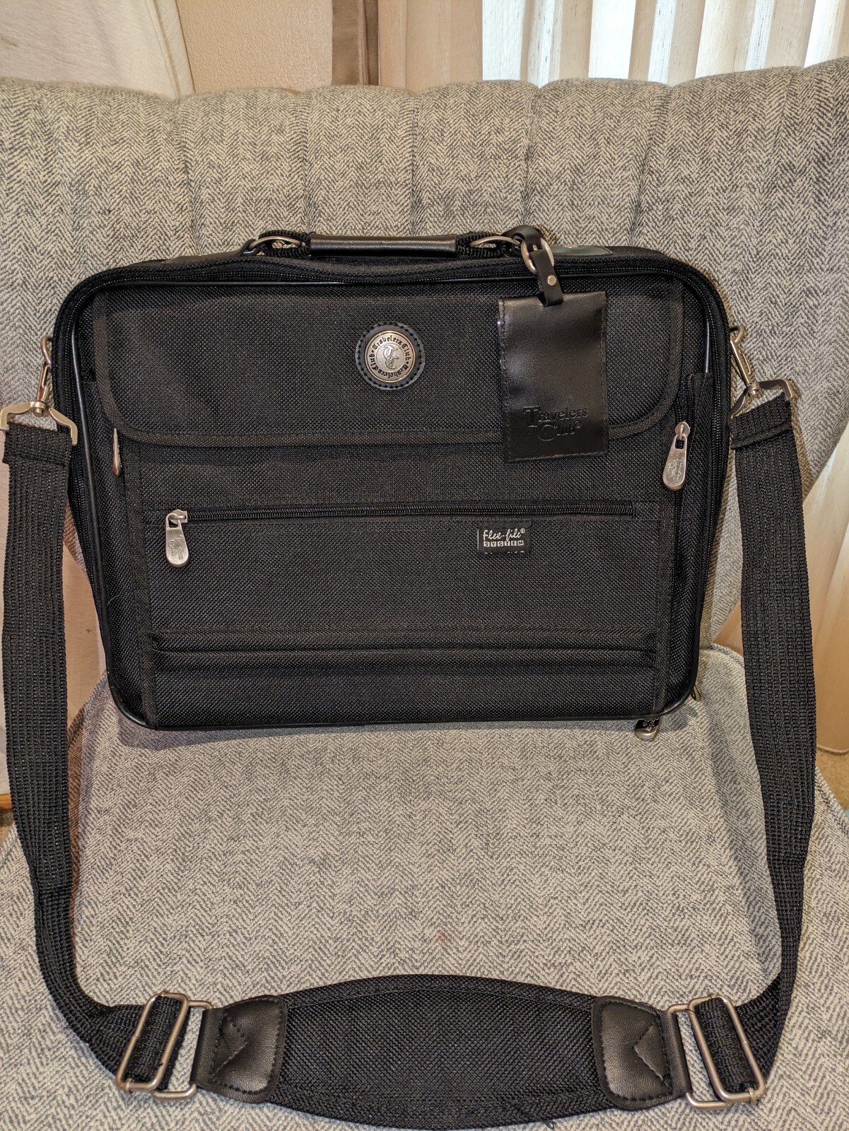16"Travelers Club Organizer Brief/Computer Case w/Exclusive "Flex-file"Organizer