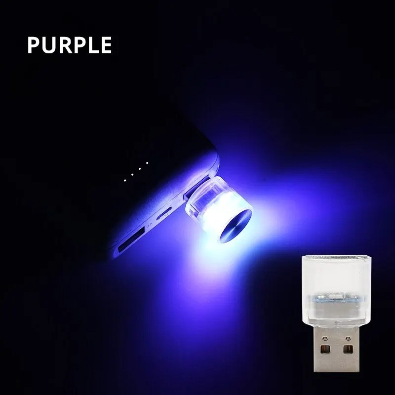 Mini USB LED Car Ambient Light Interior Atmosphere Lamp Plug and Play