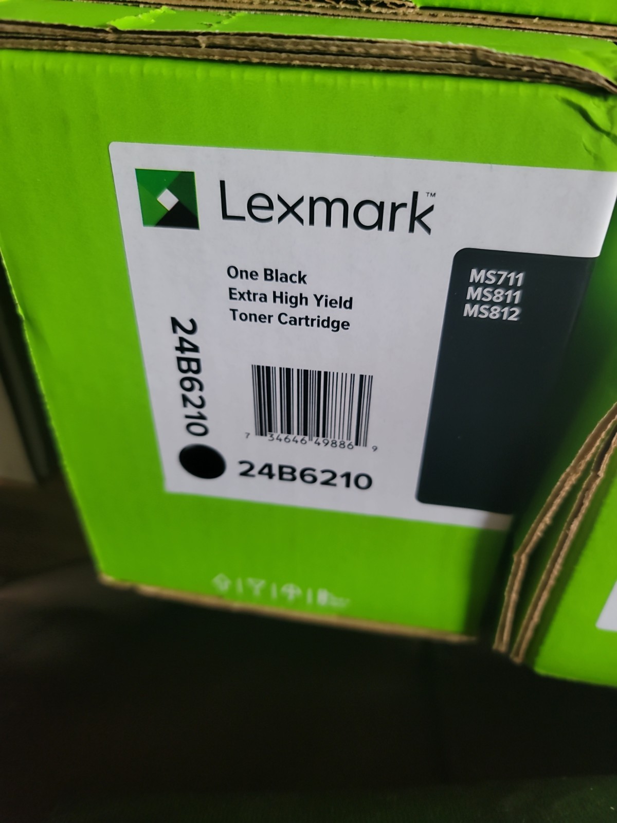 High Yield Lexmark 24B6210 Model for MS 711 Printer Toner - Black Toner
