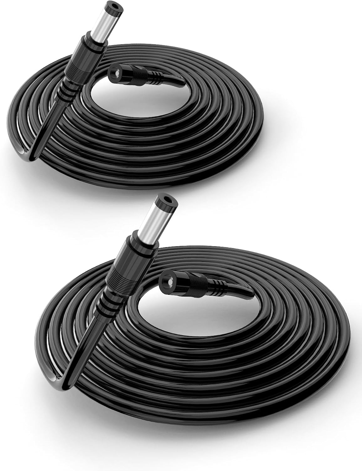 6.6FT 2M DC Power Extension Cable 5.5 Mm X 2.1 Mm 5521 Male to Female 12V DC Ada