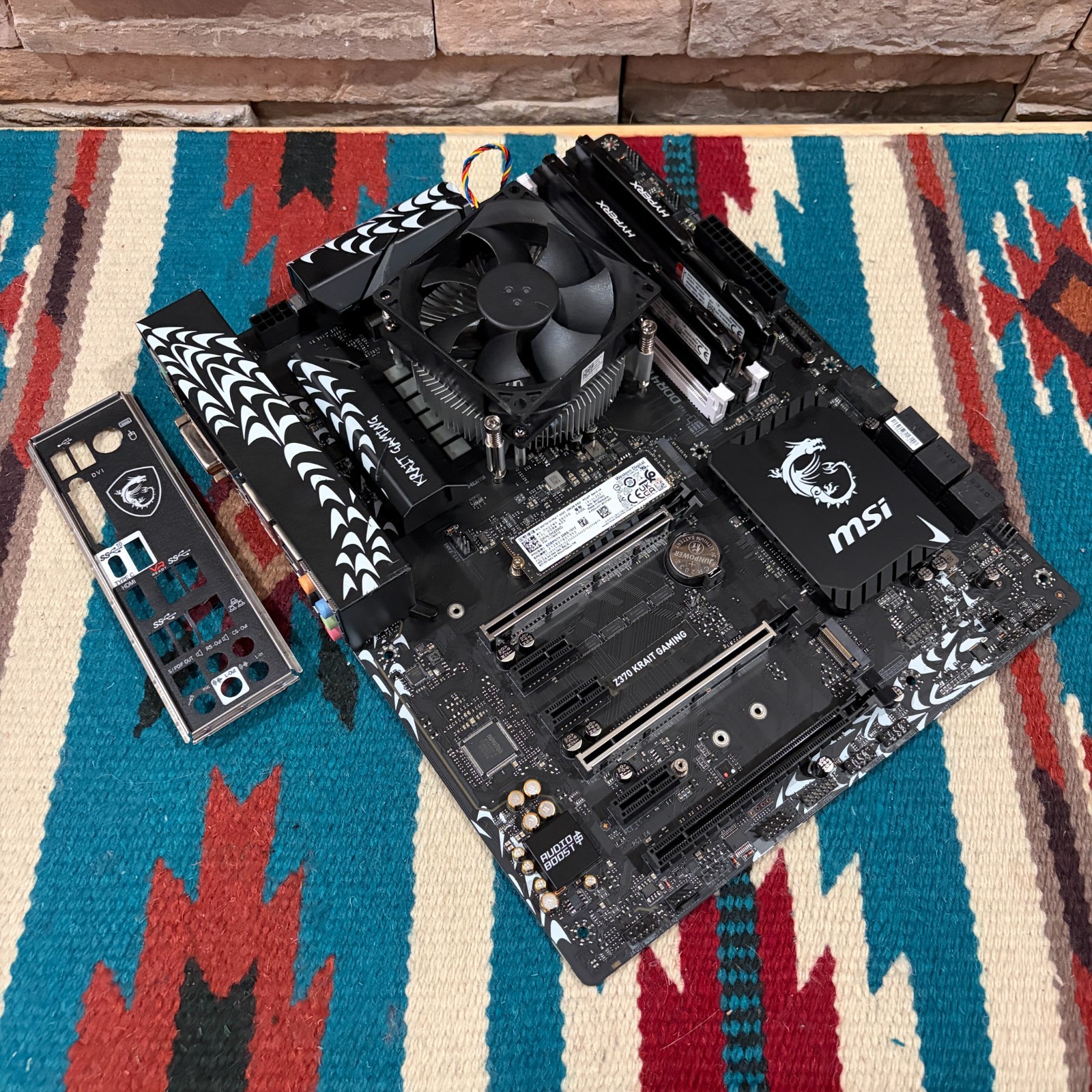 MSI Z370 KRAIT GAMING Win11 ATX Motherboard Combo i7-8700 16GB RAM 256GB SSD
