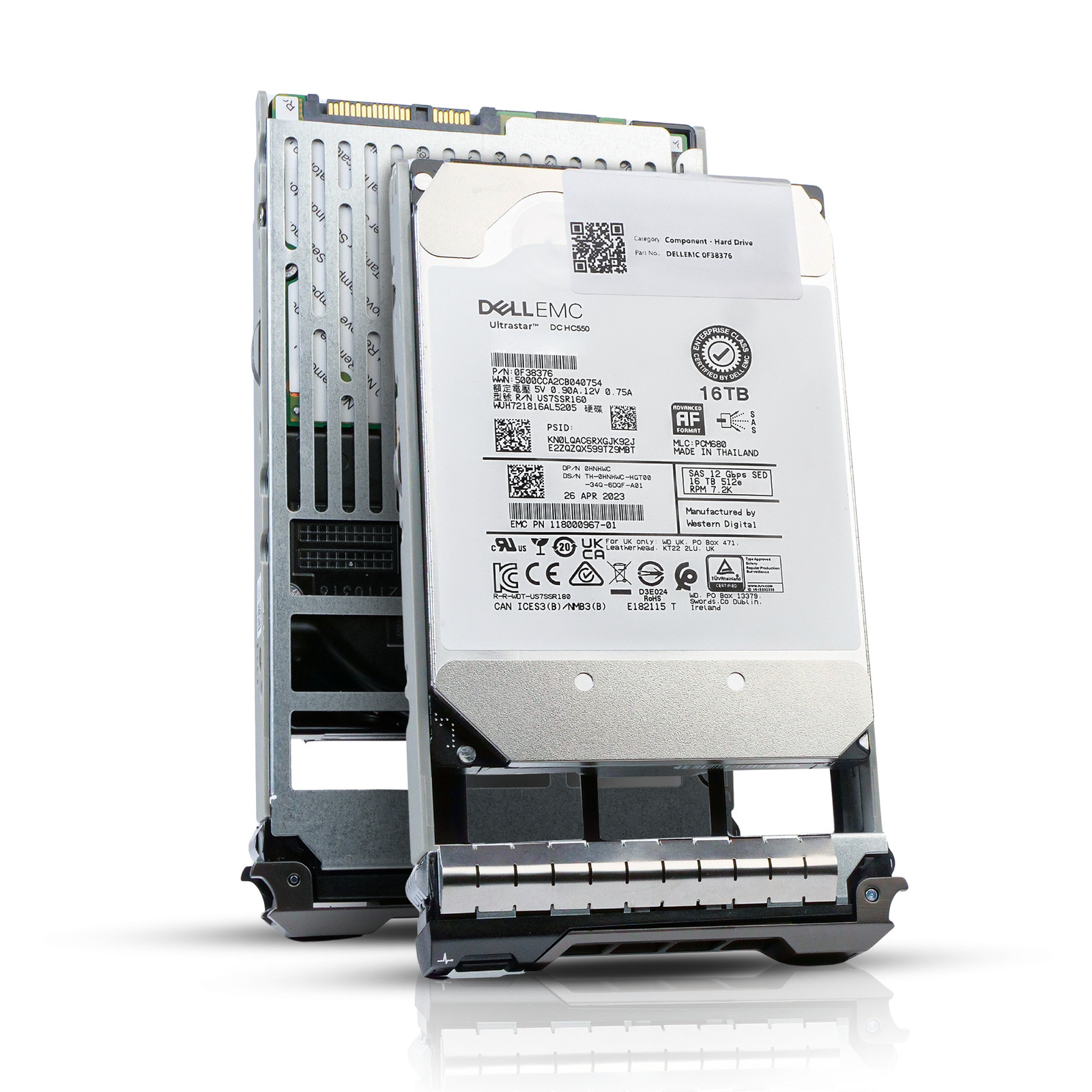 Dell 16TB 7.2K RPM SAS 12Gb/s 512e 3.5" Enterprise PowerEdge HDD 0HNHWC G13