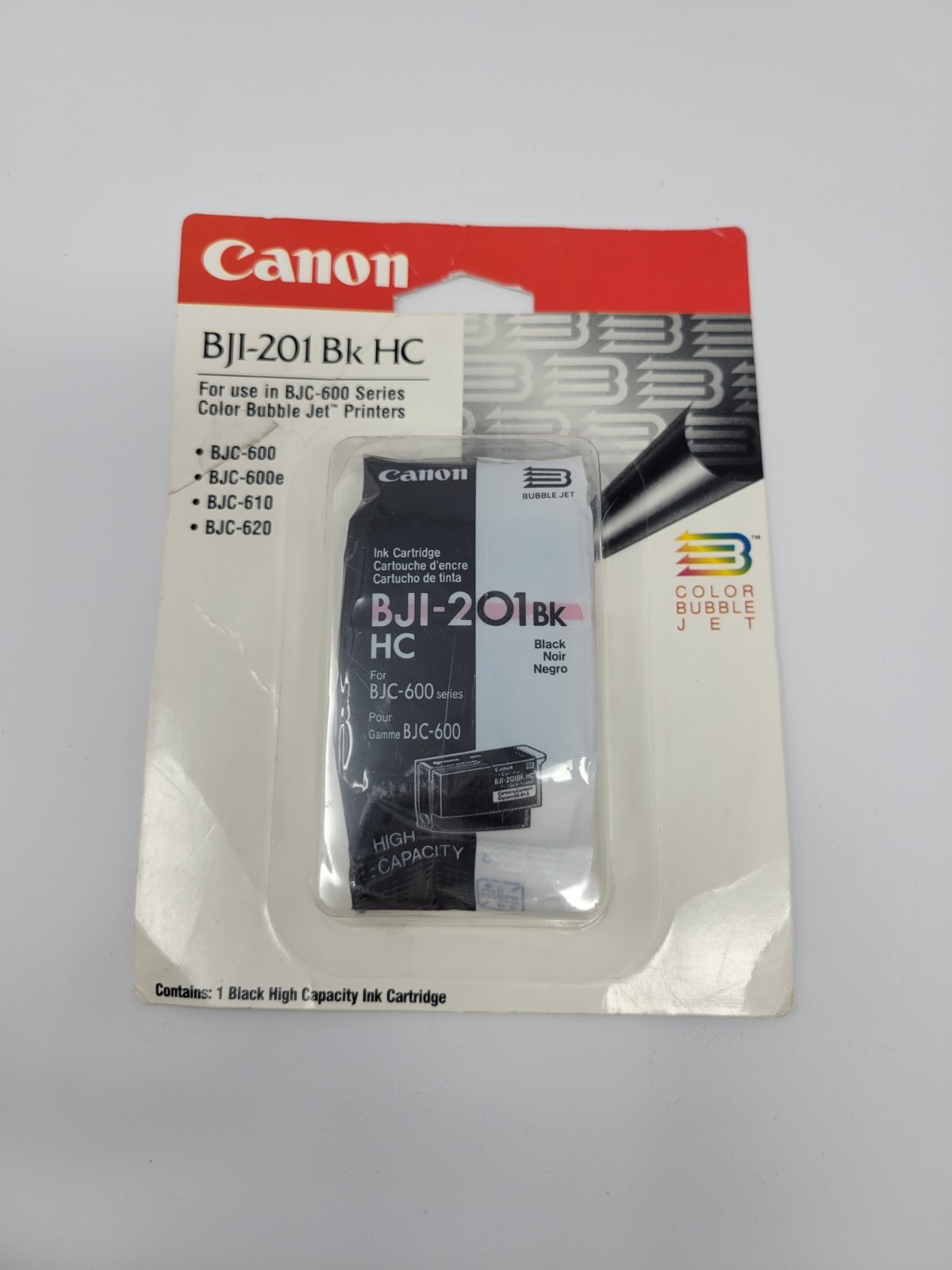 Canon BJI-201 Bk HC BJC-600 Series Color Bubble Jet Printer New Factory Sealed
