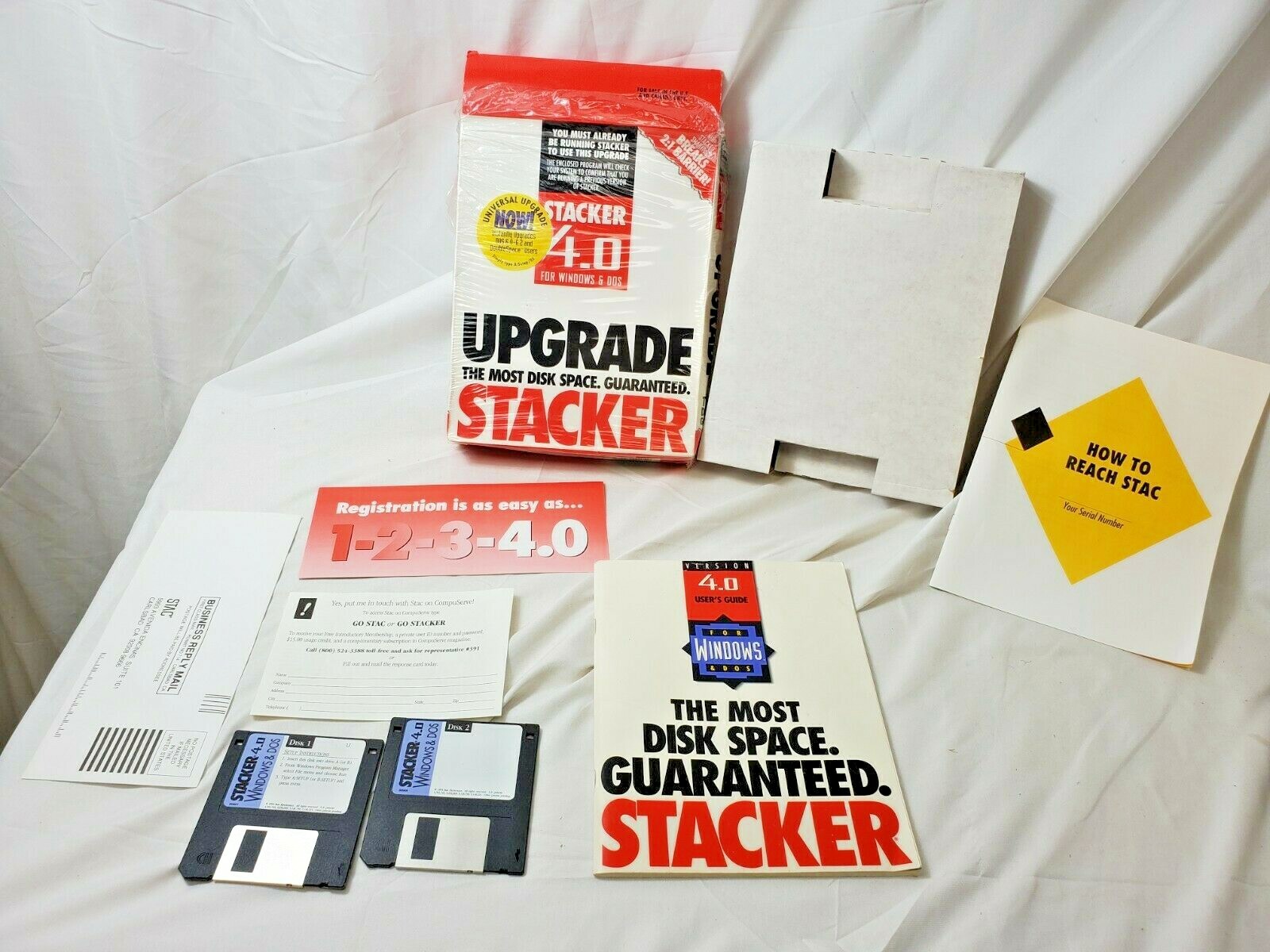 STACKER 4.0 UPGRADE PC SOFTWARE Big Box Complete 1994