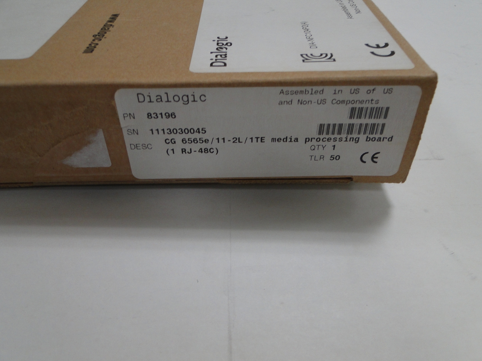 Dialogic NMS CG6565e/11-2L/1TE 83196 Natural Microsystems 1 Yr Warranty