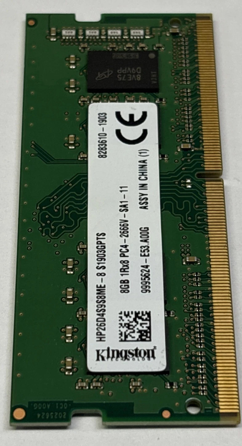 GREEN - KINGSTON 8GB DDR4-2666 PC4-2666V LAPTOP MEMORY