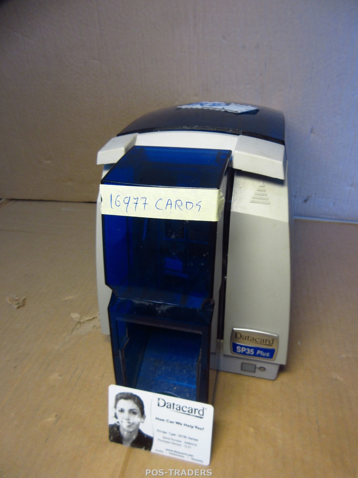 Datacard SP35 PLUS USB Color ID Card Printer SP35CUSB - 16977 CARDS / BAD PRINTS