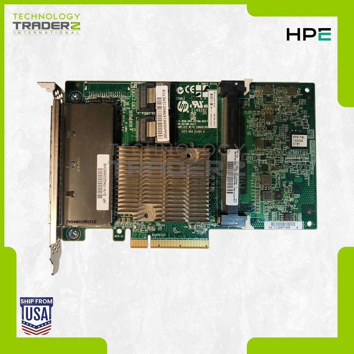 615418-B21 HP P822 4-Port 6Gbps SAS/SATA PCI-E 3.0 X8 Controller Card 643379-001