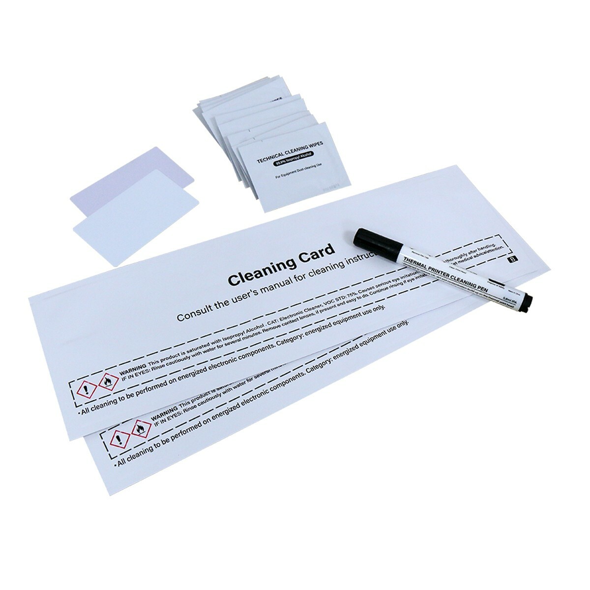 New for Evolis ACL002 Advanced Cleaning Kit for Zenius / Elypso / Primacy 