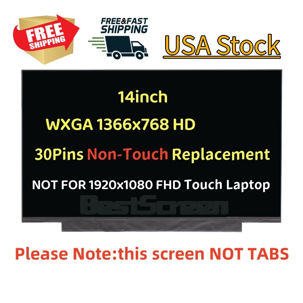 For HP 14-DQ0003DX 14-DQ0004DX LAPTOP LED LCD Non-Touch Screen HD 1366x768 14''