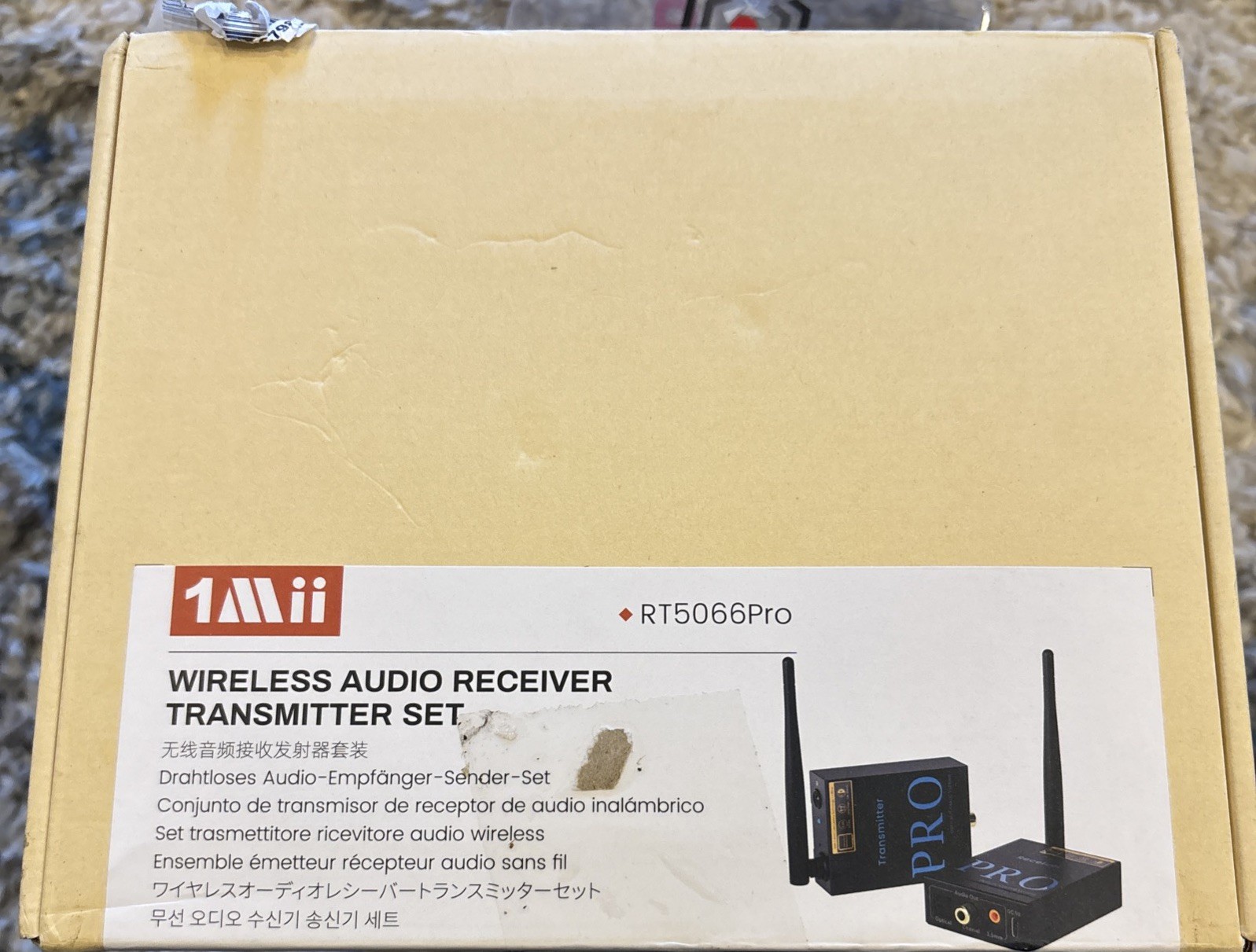 1Mii RT5066Pro 2.4Ghz Wireless Audio Transmitter Receiver, 328ft Long Range