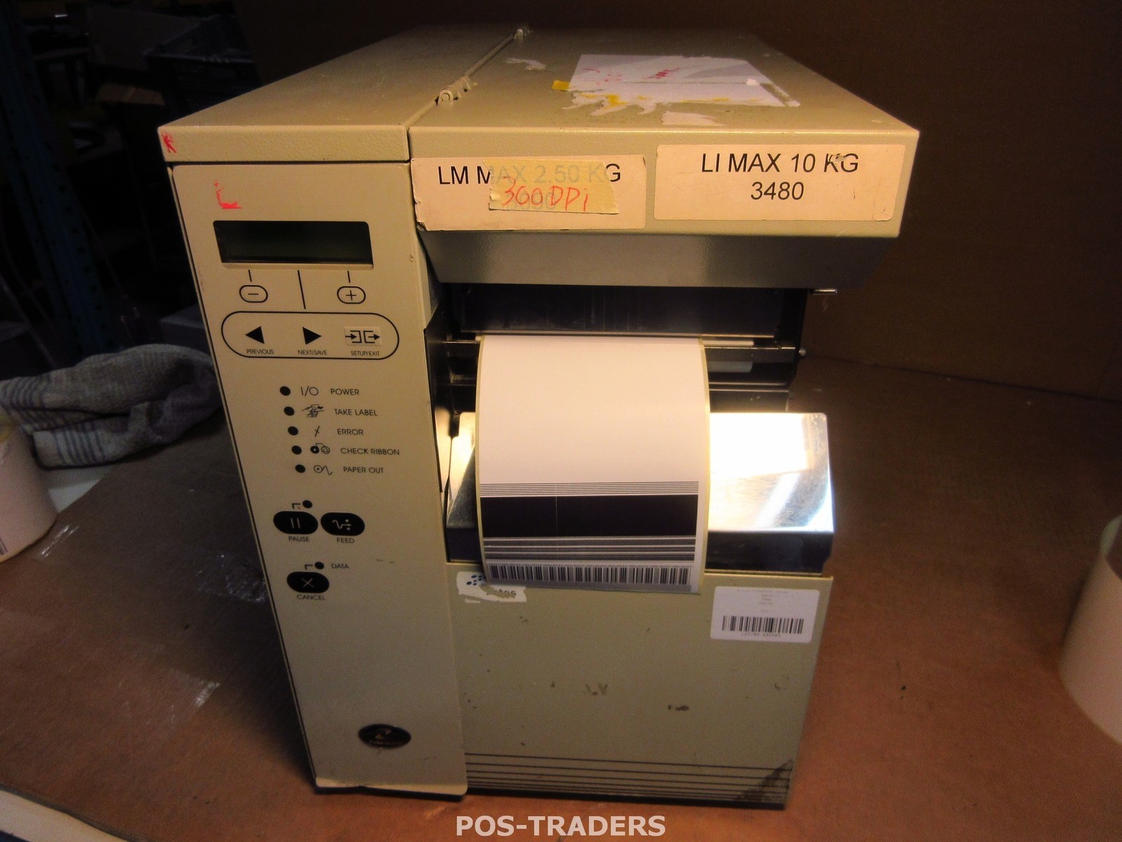 Zebra 105SL 10500-3004-0000 DT/TT Thermal Label Printer PRINTS 1 LINE / 300DPI