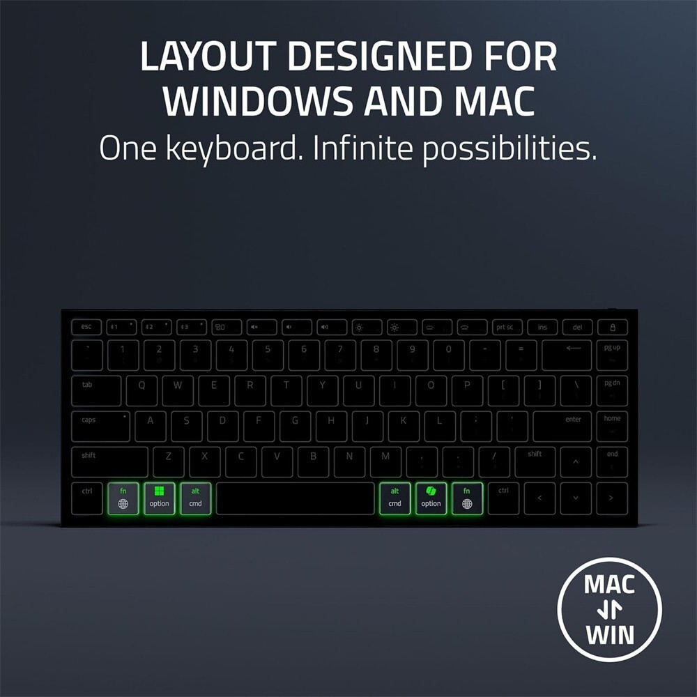 Razer Joro Portable 75% Wireless Gaming Keyboard With Chroma RGB Backlighting