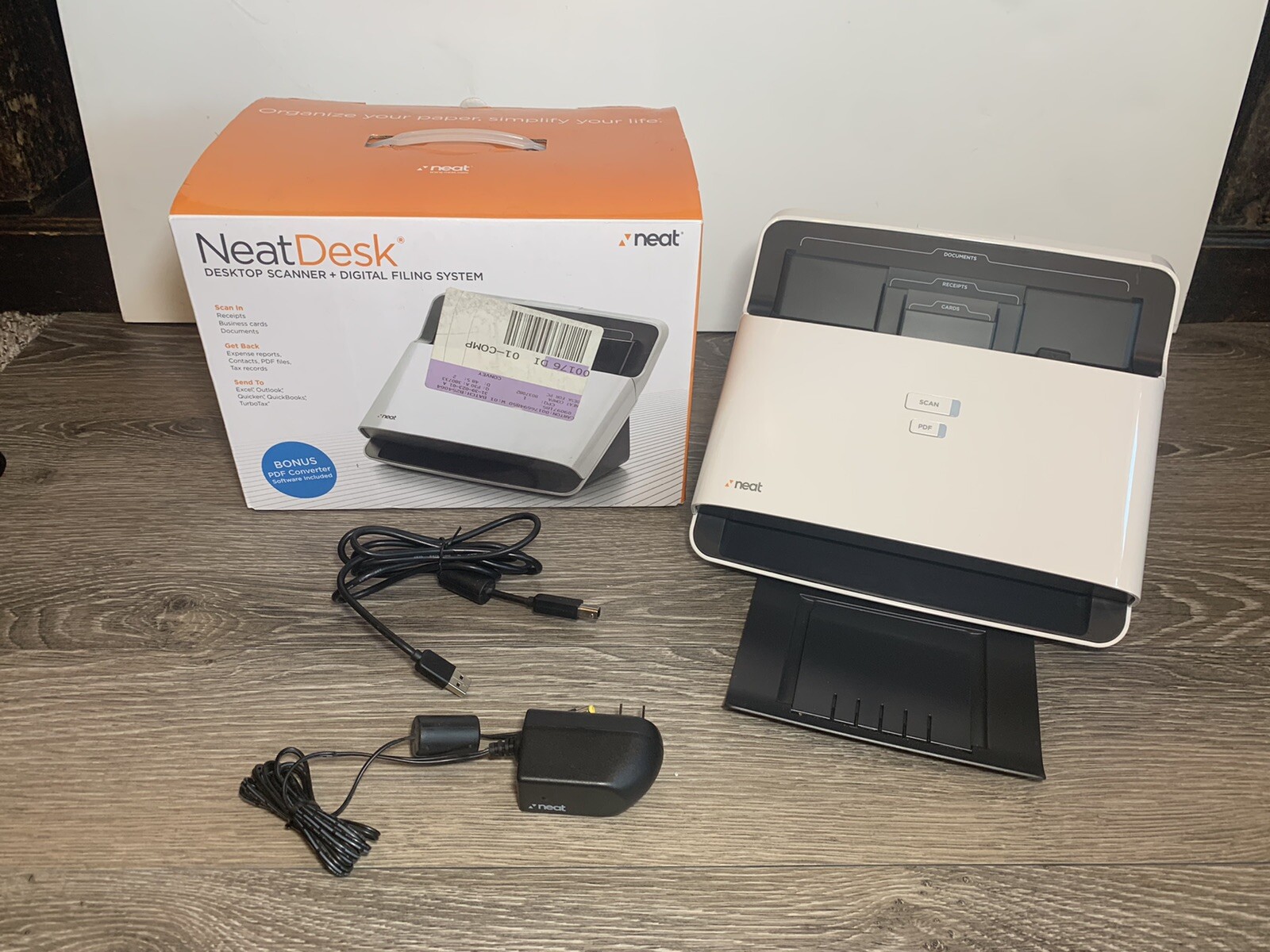 The Neat Company Desktop Scanner Digital Filing System for PC and Mac