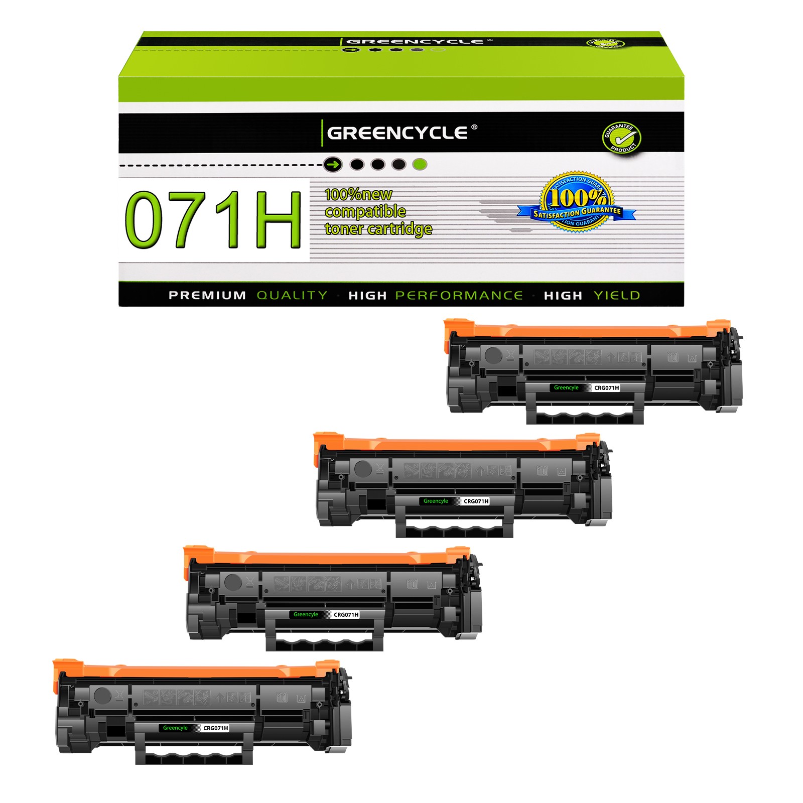 4PK CRG071H Compatible Toner Cartridge for Canon CRG071H MF270 LBP120 MF273dw