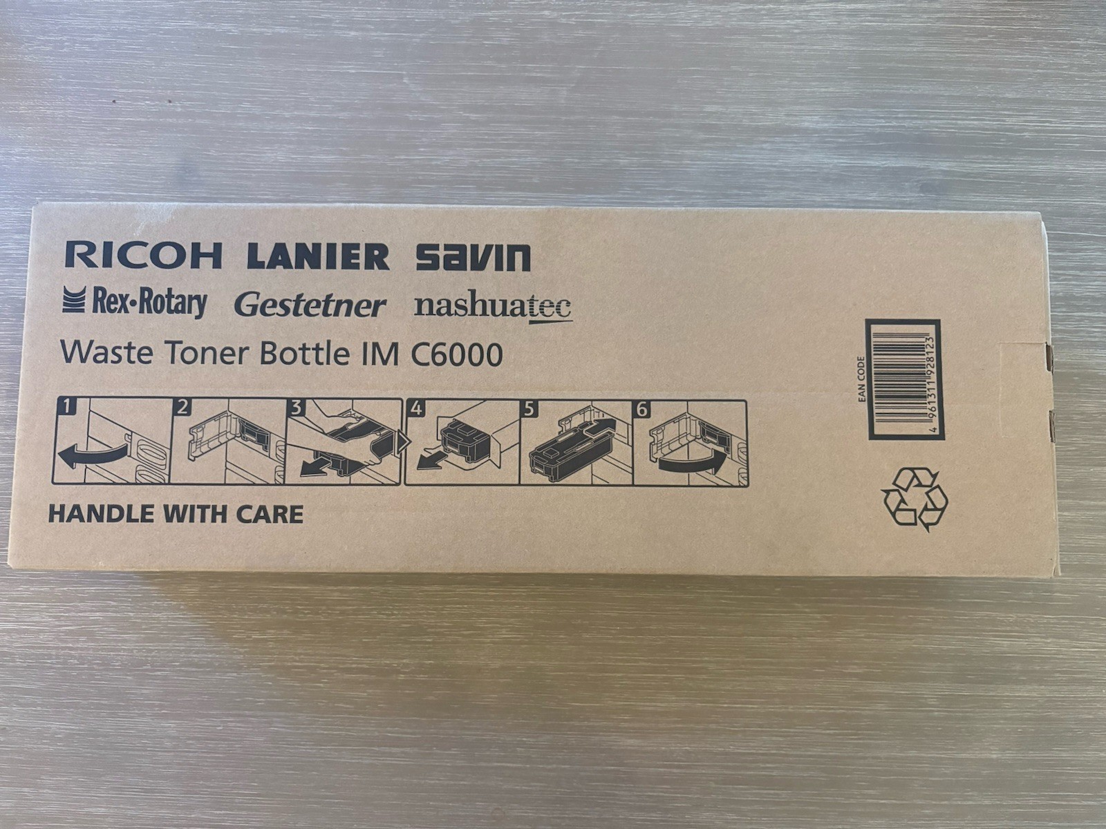 Genuine Ricoh 418425 Waste Toner Container New, Sealed, Small Dent In Box