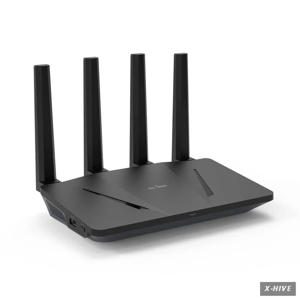 GL.iNet GL-AX1800 Flint WiFi 6 Router Dual-Band Gigabit VPN OpenVPN WireGuard