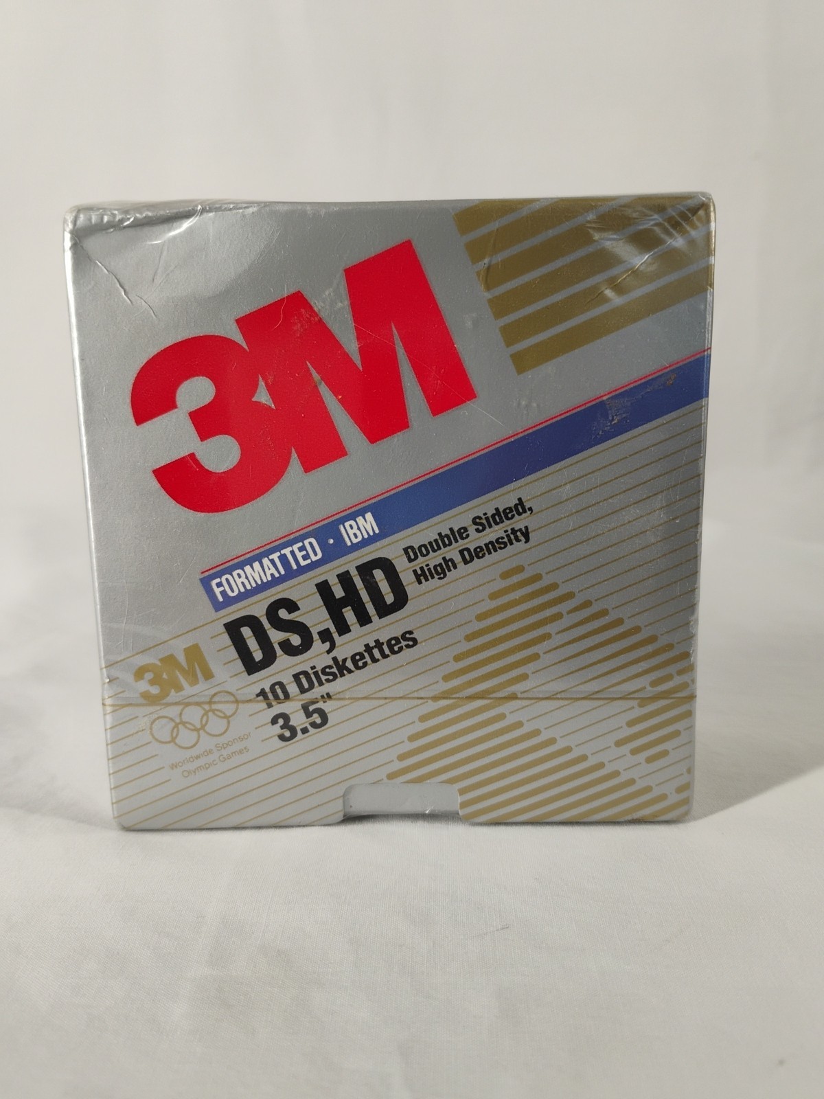 3M IBM Double Sided High Density Formatted 3.5in Floppy Disk 10 Disks NOS Sealed