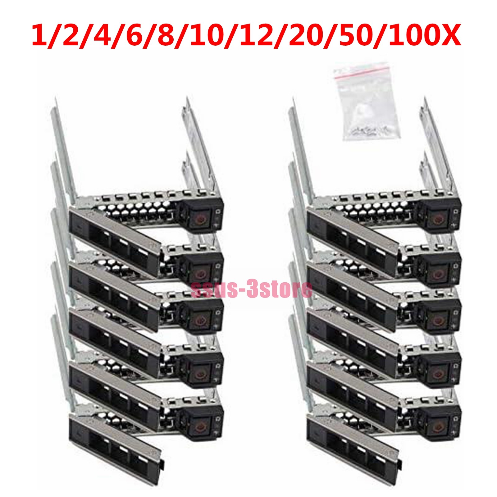 Lot DXD9H 2.5" SFF HDD Caddy OEM For Dell R440 R640 R740 R740xd R940 R650 R750