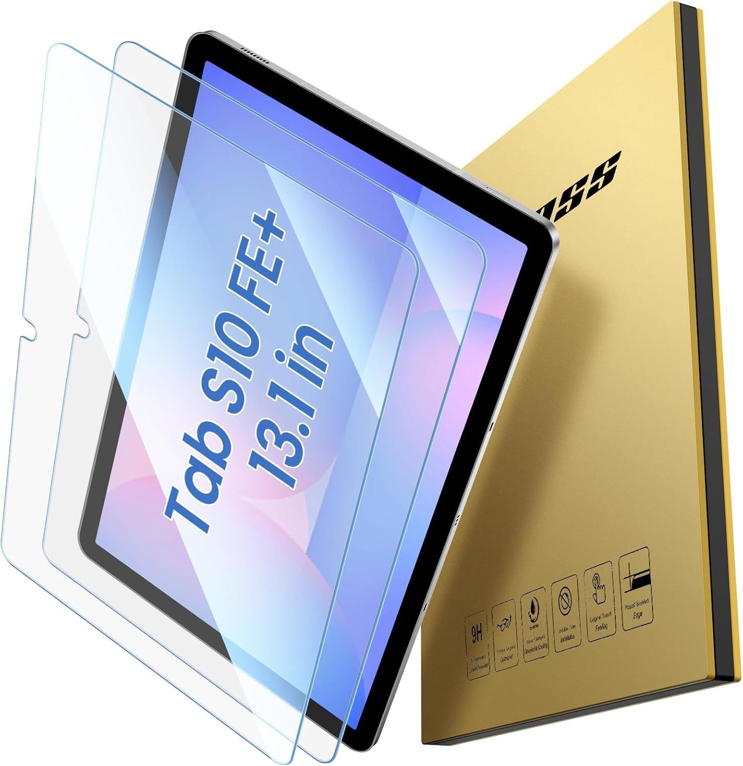 ZtotopCases 2 Pack Tempered Glass Screen Protectors for Samsung Galaxy Tab S10 F