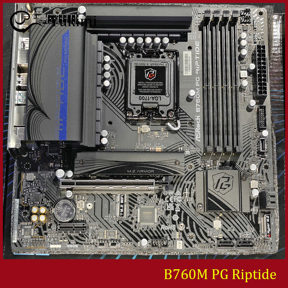 FOR ASROCK B760M PG Riptide DDR5*4 LGA1700 256GB Micro ATX Motherboard Test OK