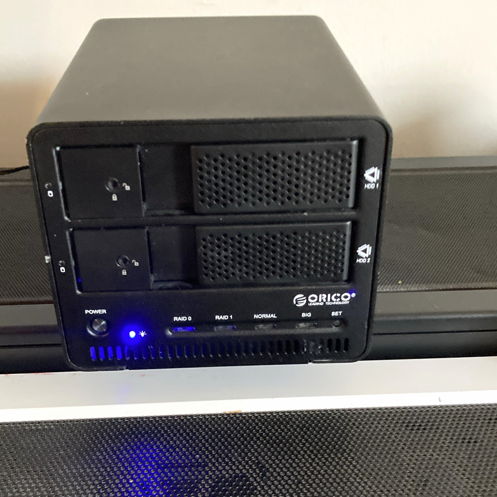 ORICO Dual Bay 3.5in 3.5" HDD RAID Hard Drive Case/Enclosure USB 3.0 Black