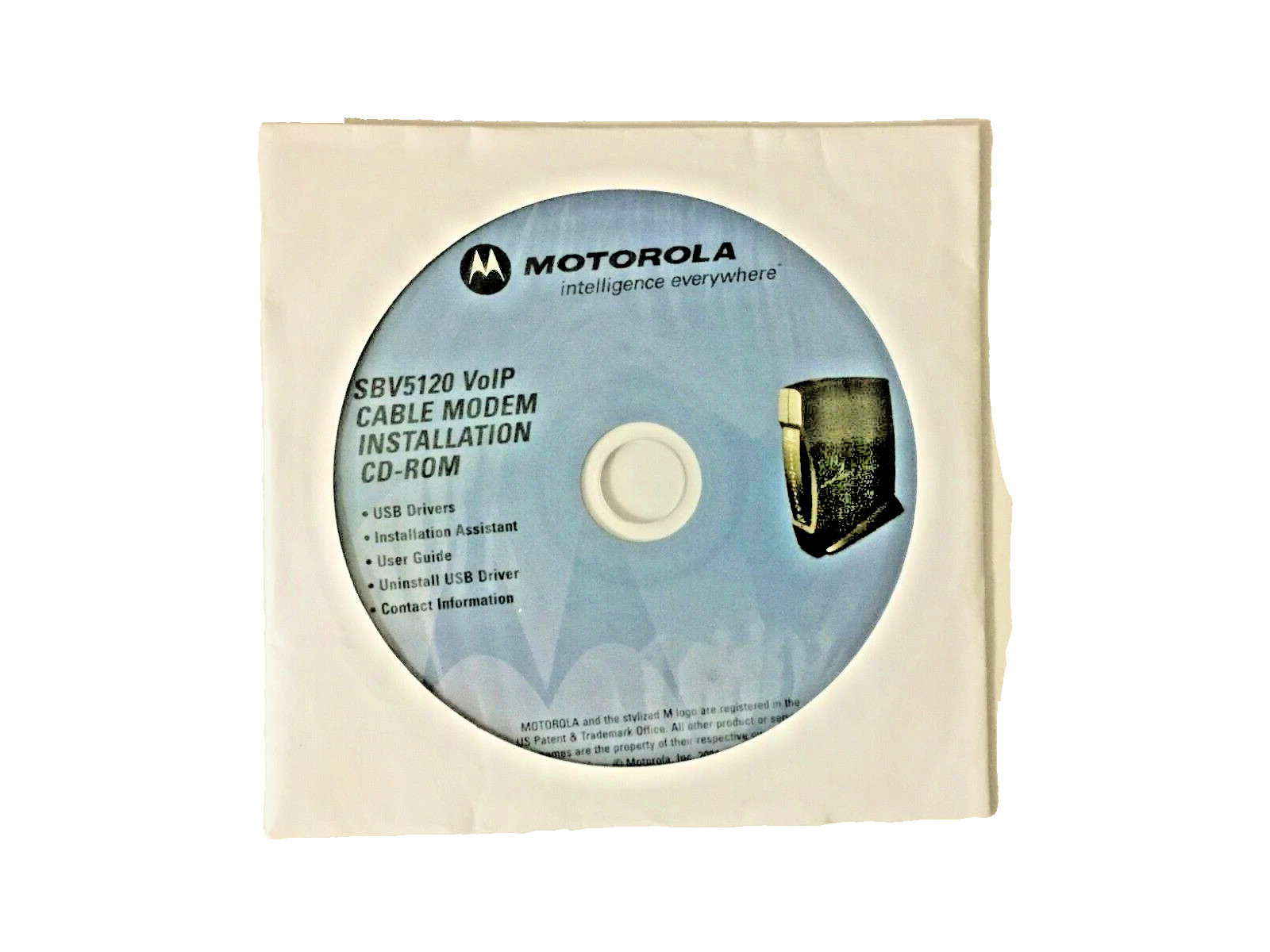Motorola SBV5120 VoIP Cable Modem Installation CD-Rom - Brand New