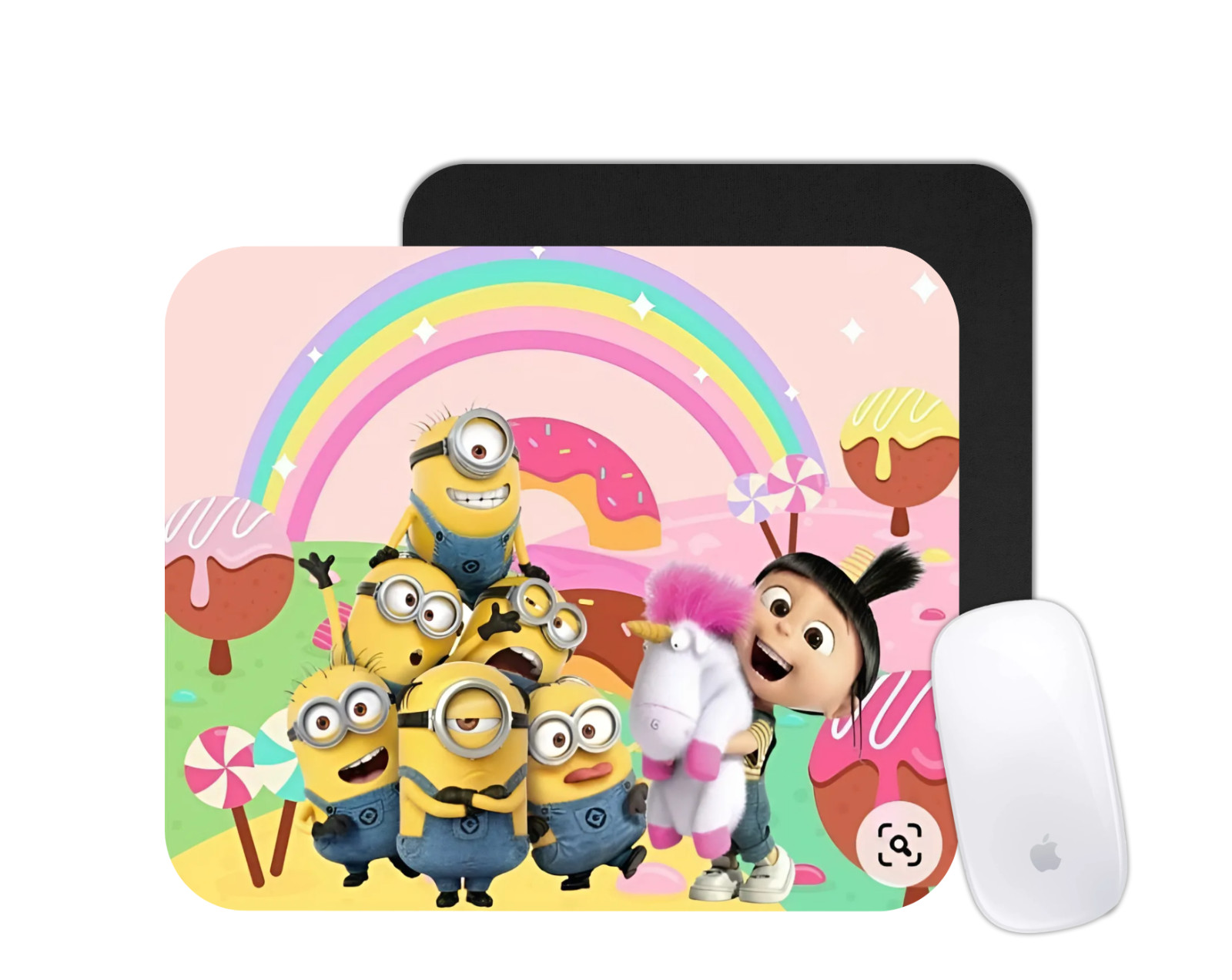 Minions Agnes Mouse Pad | Cute Yellow Cartoon Desk Mat | Custom Animated Gift