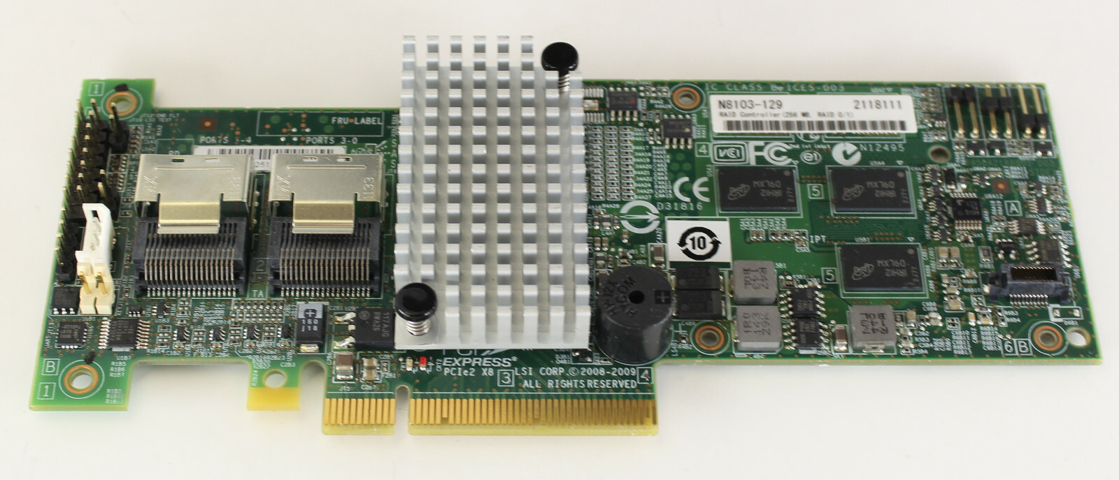 NEC LSI N8103-129 Dual Port RAID Controller (256 MB, RAID 0/1) L3-25121-62A