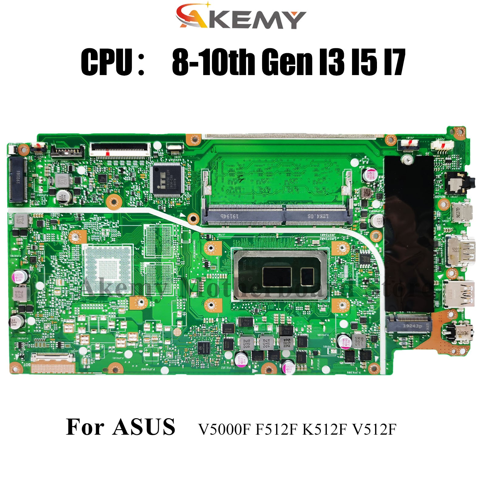 X512FA Motherboard For ASUS X512FL X512FF K512F X512FJ X512FB Mainboard W/CPU