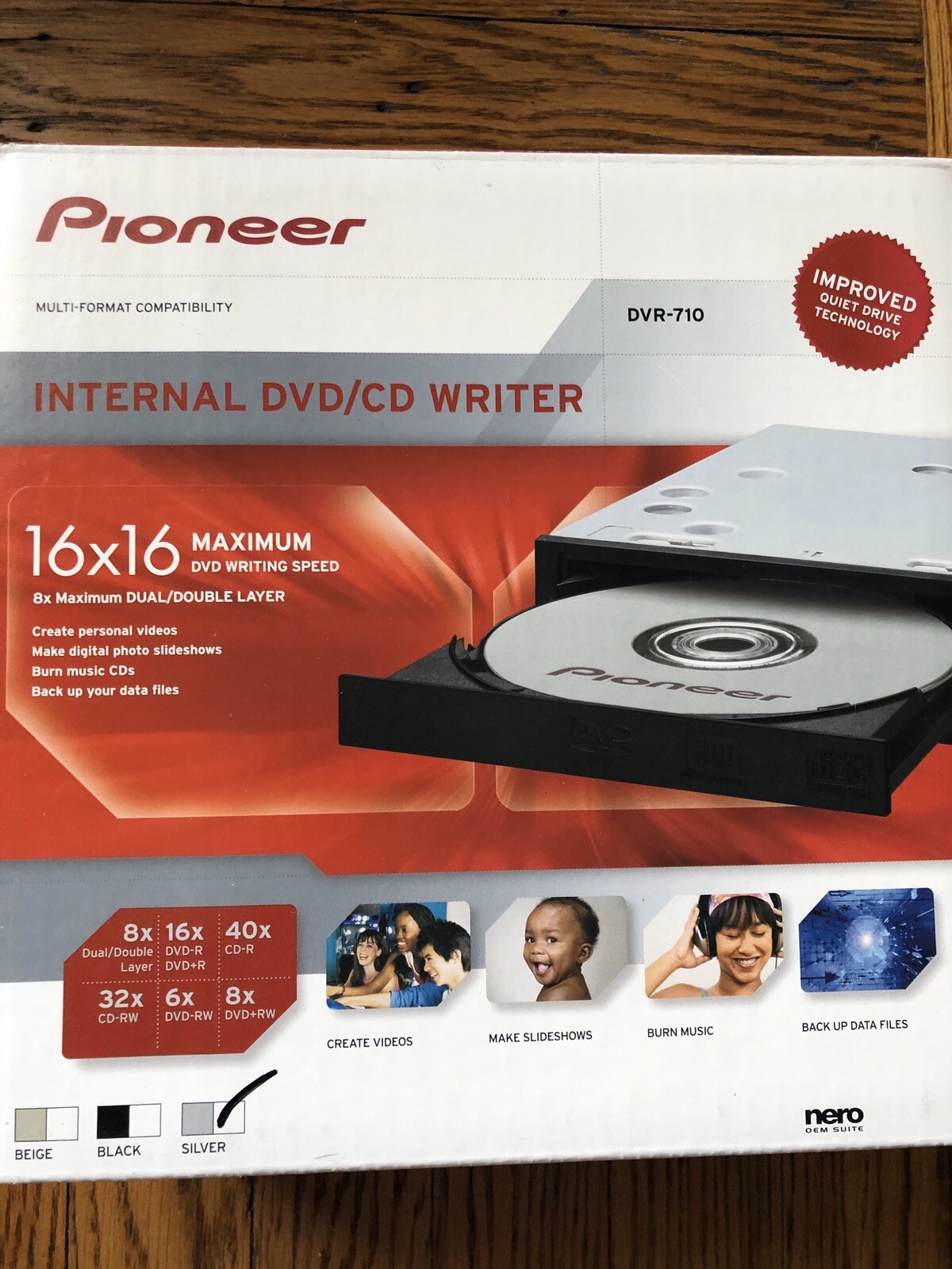 Pioneer internal dvd/cd writer DVR-1810 18x18 maximum writing speed brand new