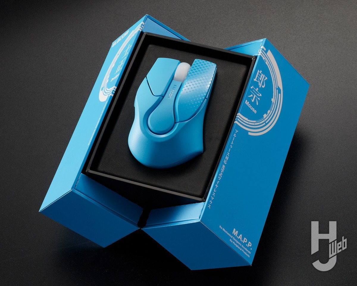 Masamune Shirow Reissue Design Mouse/Bluetooth M-SHIROW1SC Blue JP FS NEW JAPAN