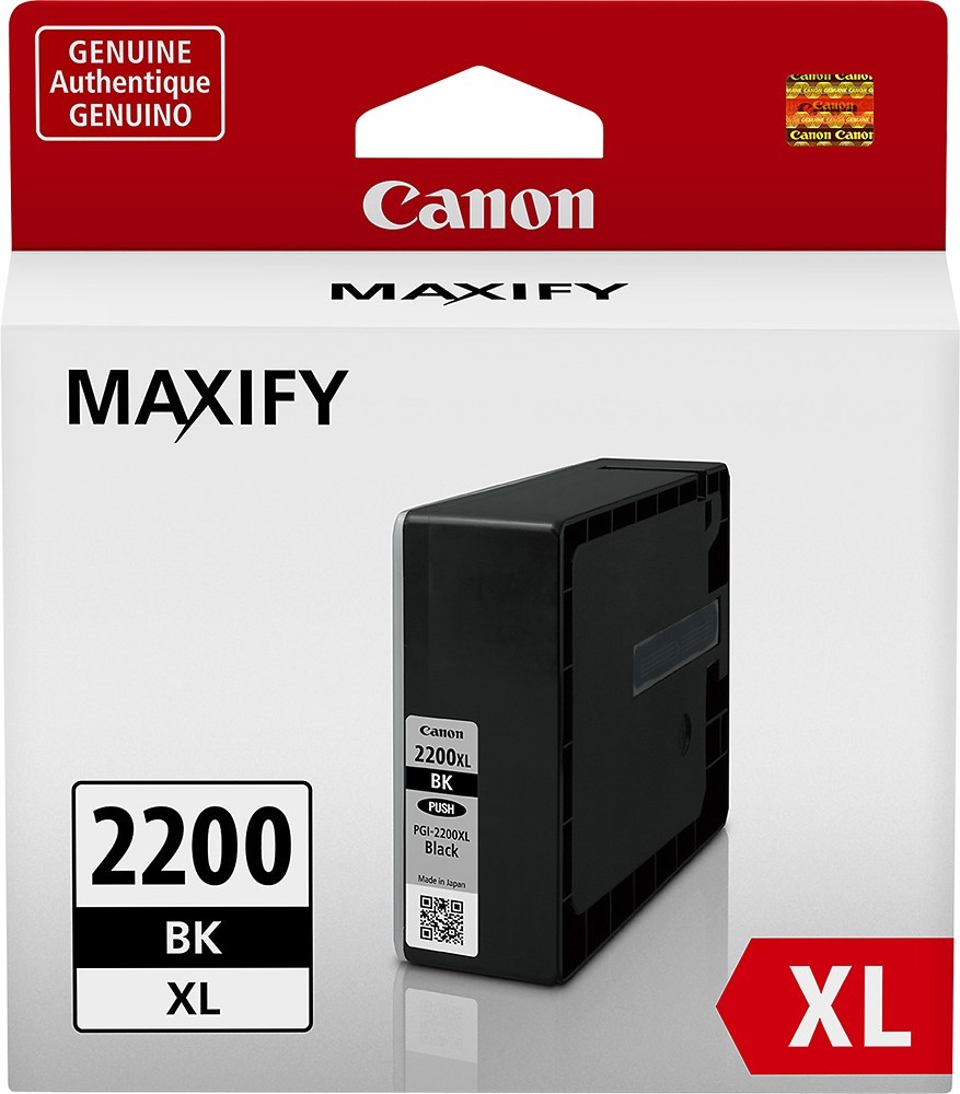 New Genuine Canon PGI-2200XL Black Ink Cartridge Bag