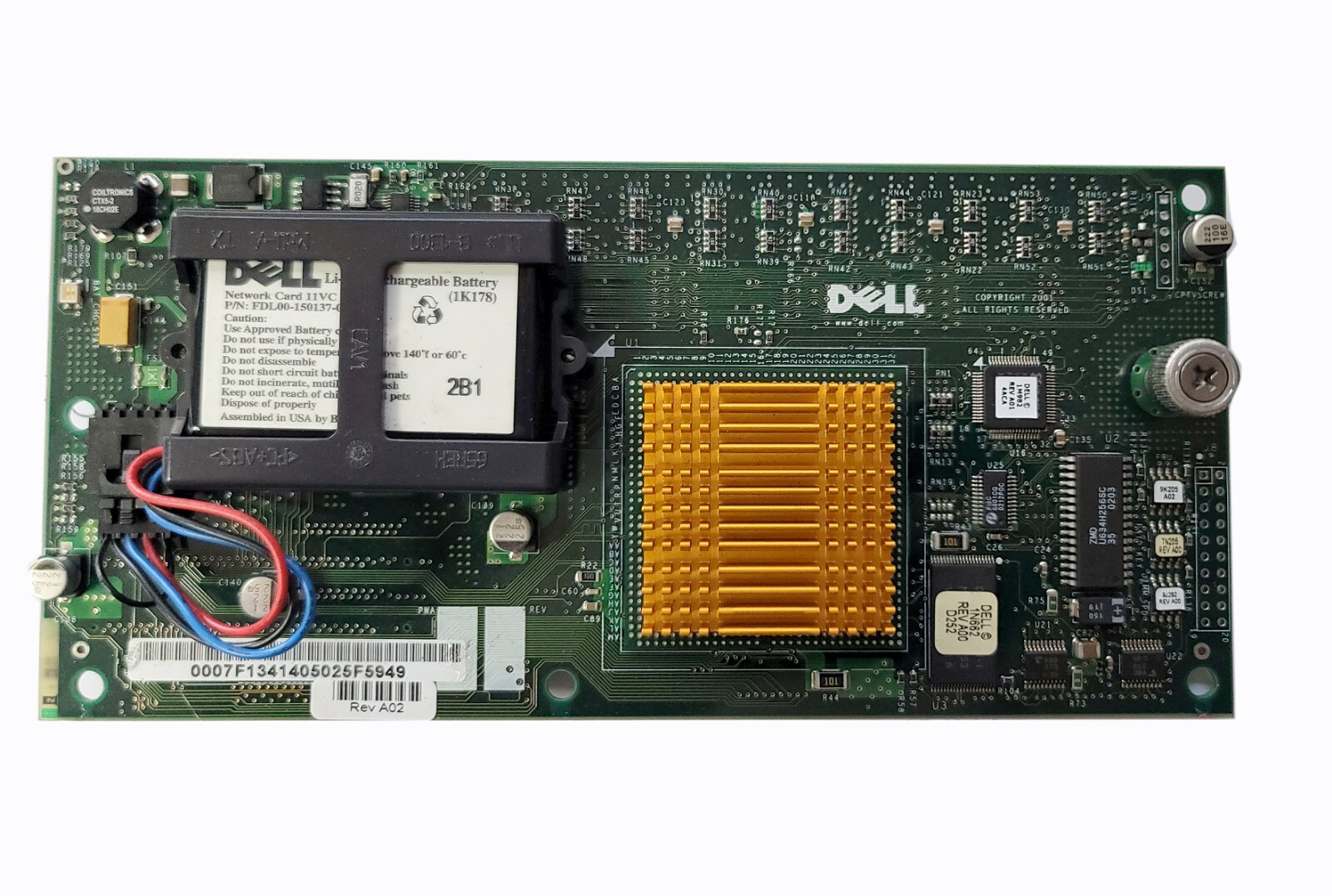 Dell Poweredge 1650 Raid Controller 07F134, 7F134
