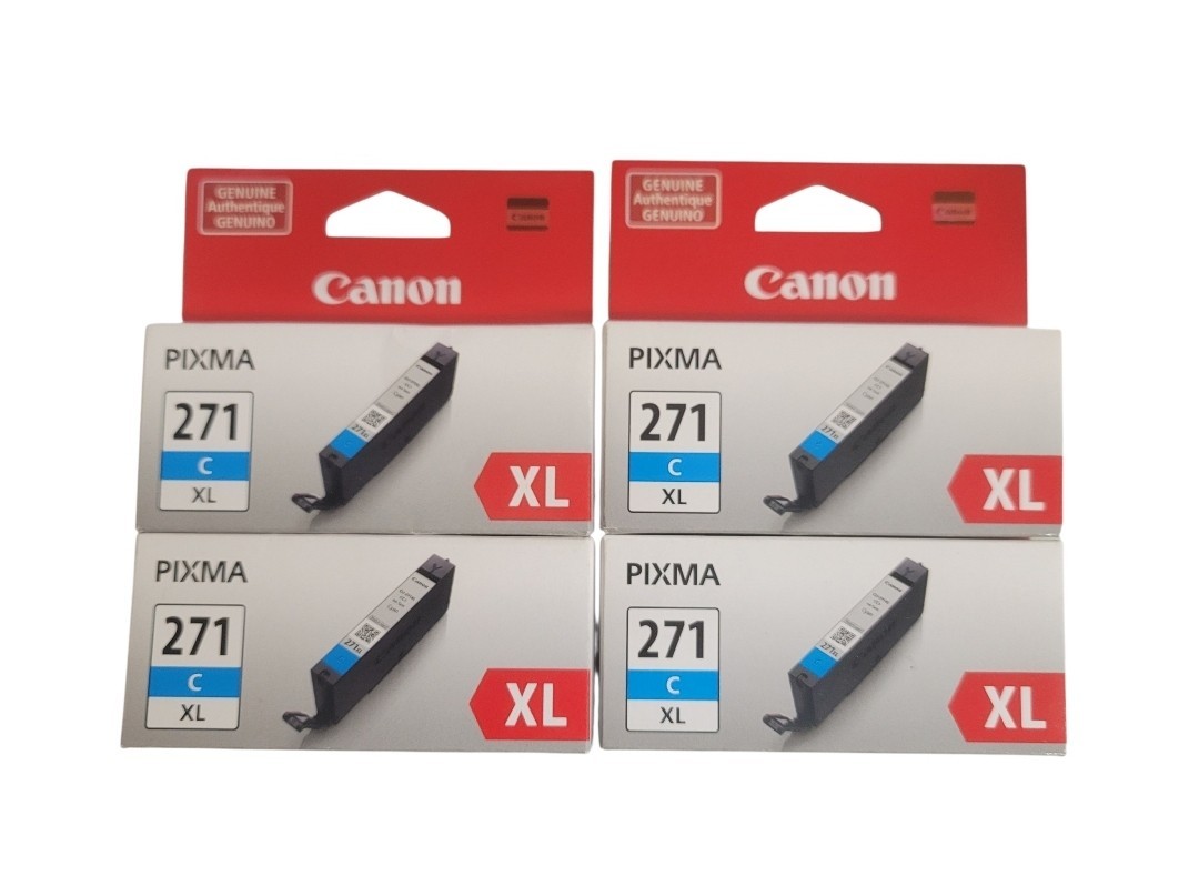 Four Pack Canon 271XL C Ink Cartridge - Cyan - Inkjet 