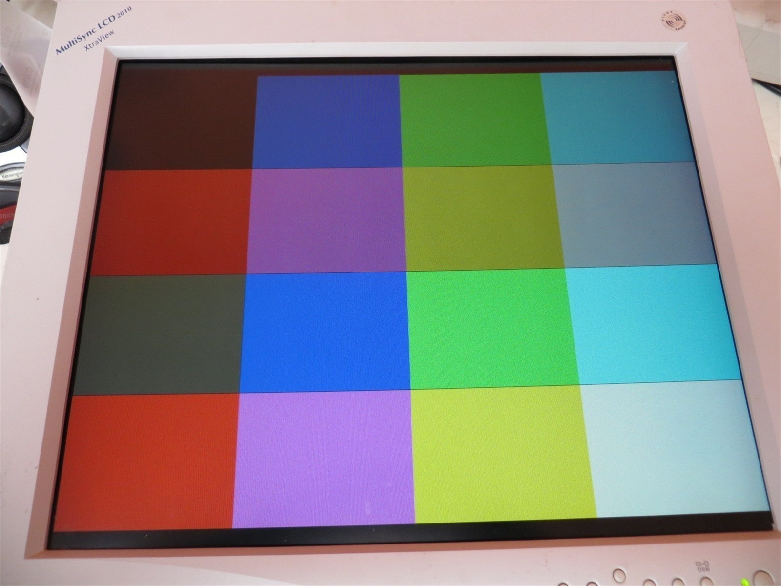 Scratched NEC MultiSync LCD2010 XtraView 20.1" 1280 x 1024 RGB LCD Monitor 
