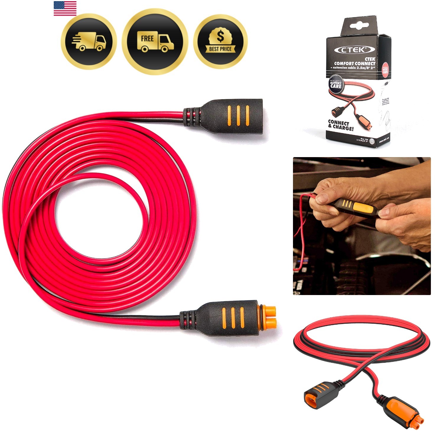 Comfort Connect Extension Cable, 8.2 Feet