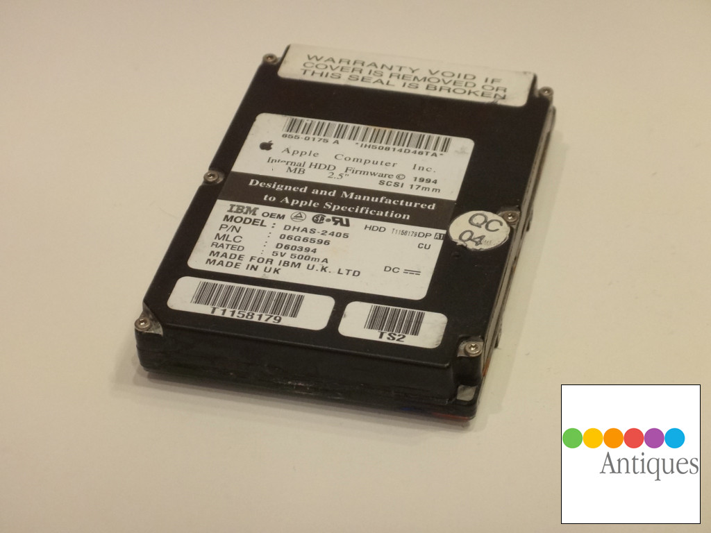 Apple IBM 120MB 2.5" OEM Internal SCSI Hard Drive for Mac PowerBook Vintage
