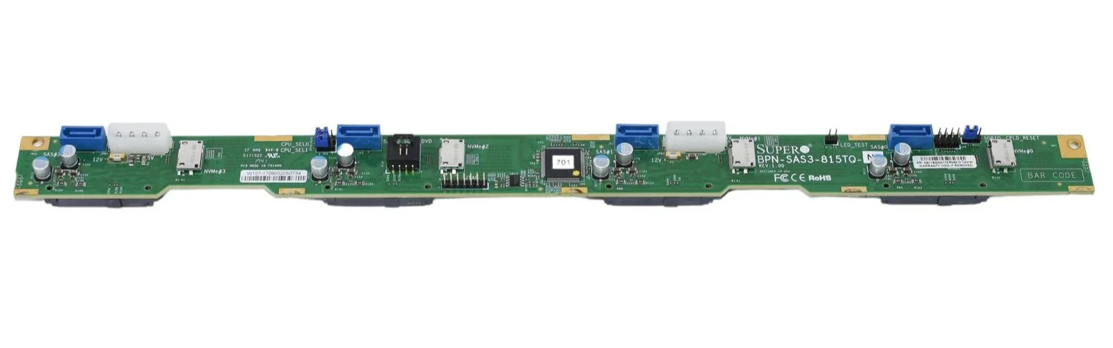 Supermicro BPN-SAS3-815TQ-N2 Backplane NEW, IN STOCK, 5 Year Warranty