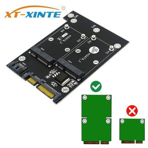 XT-XINTE Upgrade Version Dual mSATA SSD To Dual SATA3 Converter Adapter Card