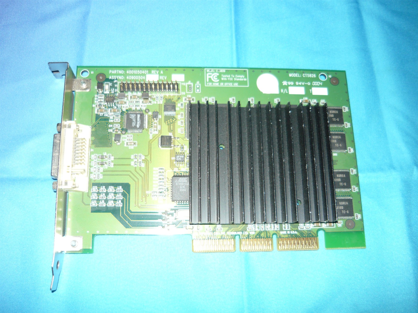 Vintage Nvidia TNT2 Pro A29067 AGP DVI Model CT5826 Used Rare