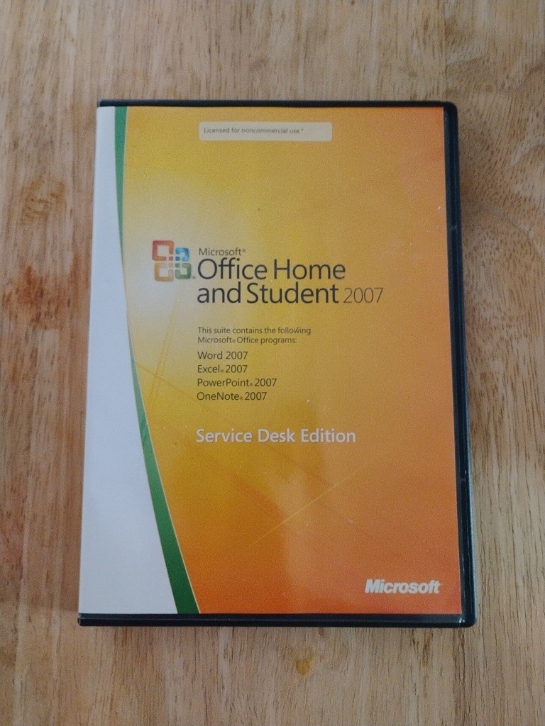 Microsoft Office 2007 Home Student Service Desk Edition PC w Product Key Word