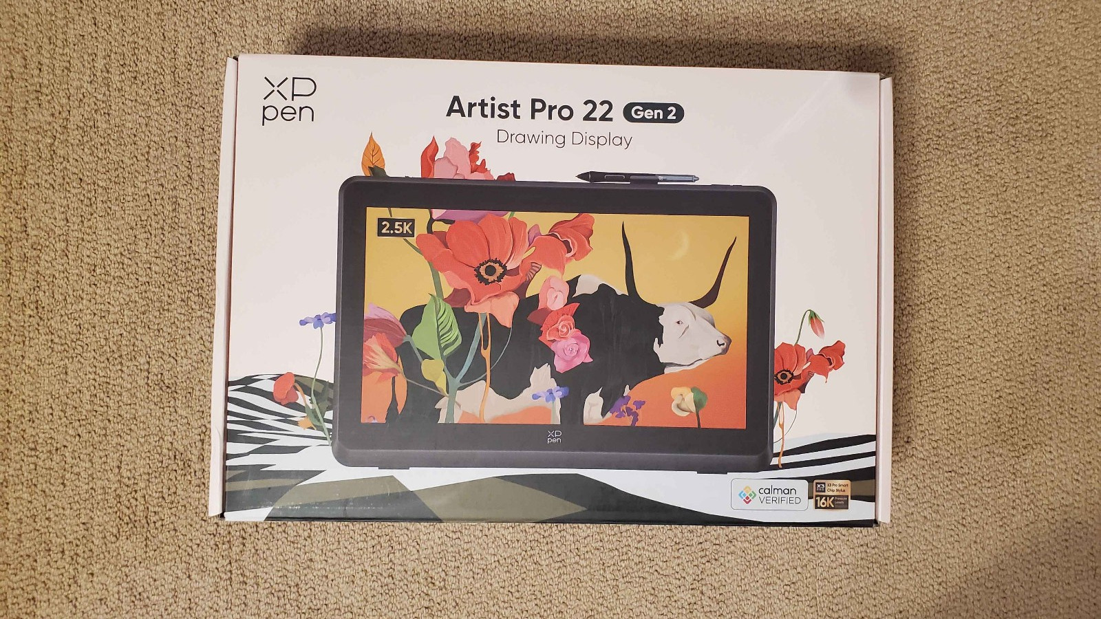 XPPen Artist Pro 22 (Gen 2) 2.5K QHD Graphics Drawing Tablet  X3 Pro