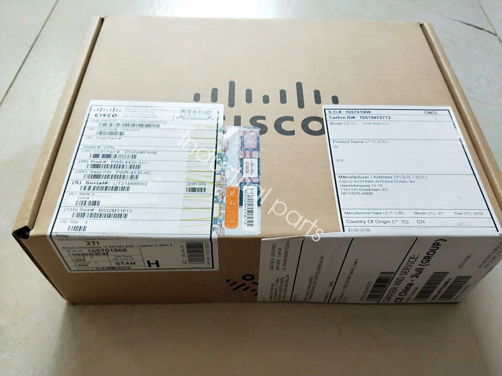 1PCS Cisco PWR-4430-AC AC Power Supply ISR 4430 Brand new Fedex or DHL